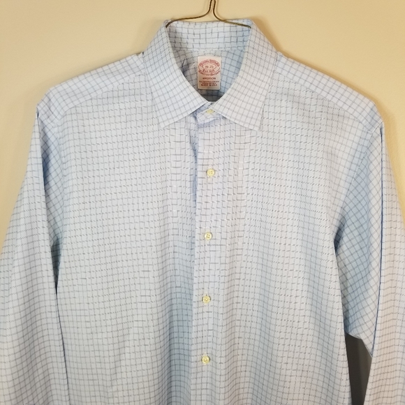 Brooks Brothers Madison Check Dress Shirt 16-35 - Picture 15 of 16